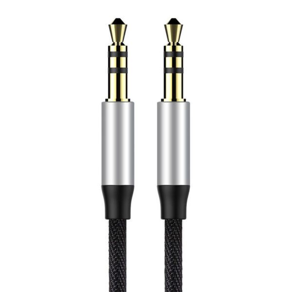 Baseus Yiven Audio Cable Cable 3.5 male Audio M30 1.5M Silver+ Black - Image 2