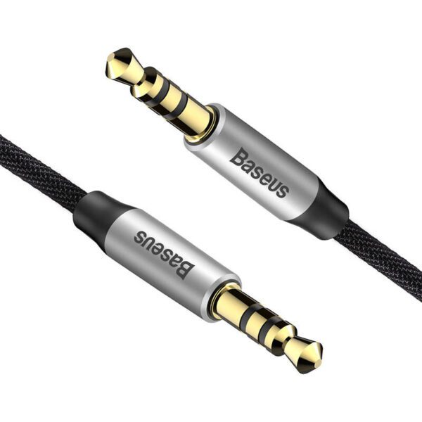 Baseus Yiven Audio Cable Cable 3.5 male Audio M30 1.5M Silver+ Black - Image 5