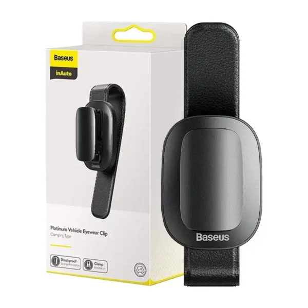 Baseus Platinum Vehicle eyewear clip (clamping type) Black - Image 8
