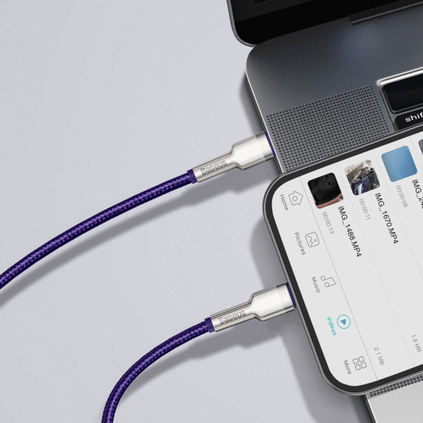 Baseus Cafule Series USB-C cable for Lightning, 20W, 2m (purple) - Image 4