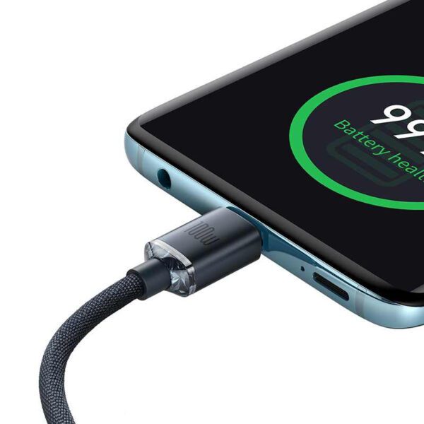 Baseus Crystal Shine cable USB-C to USB-C, 100W, 1.2m (black) - Image 13