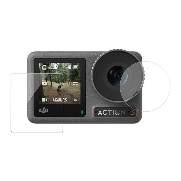 TELESIN tempered glass for DJI Osmo Action 5/4/3