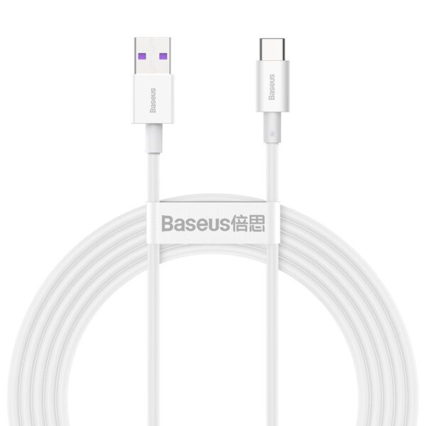 Baseus Superior Series Cable USB to USB-C, 66W, 2m (white) - Image 2