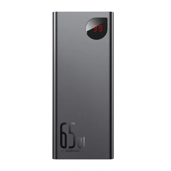 Powerbank Baseus Adaman Metal 20000mAh PD QC 3.0 65W 2xUSB + USB-C + micro USB (Black) - Image 2