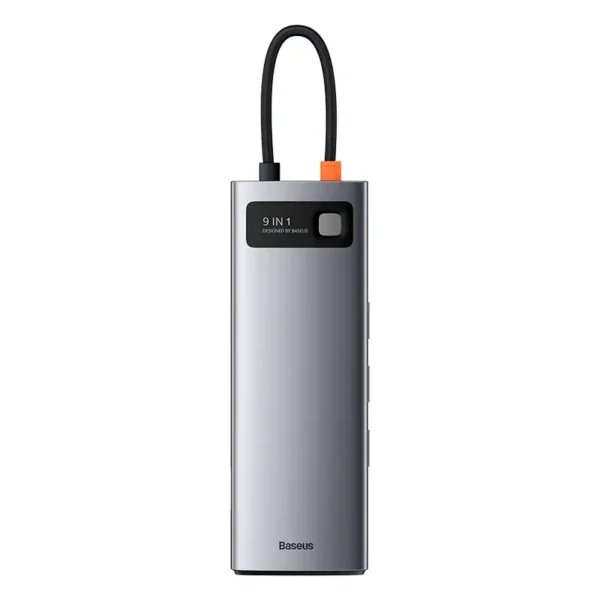 Hub 9in1 Baseus Metal Gleam Series, USB-C to 3x USB 3.0 + HDMI + USB-C PD + Ethernet RJ45 + microSD/SD + VGA - Image 2
