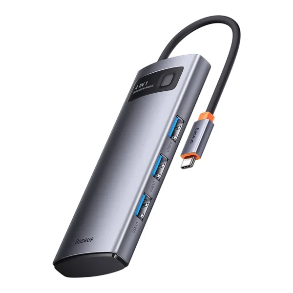 Hub 4in1 Baseus Metal Gleam Series, USB-C to 4x USB 3.0 - Image 2
