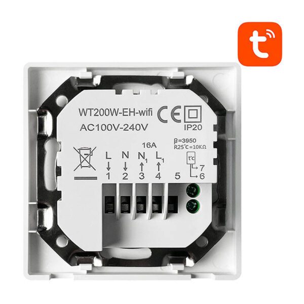 Avatto WT200-BH-3A-W Boiler 3A WiFi smart thermostat TUYA - Image 2