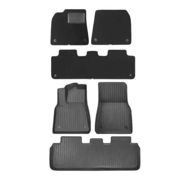 6-Piece Floor Mat for Tesla Baseus T-Space Series (black) - Image 2