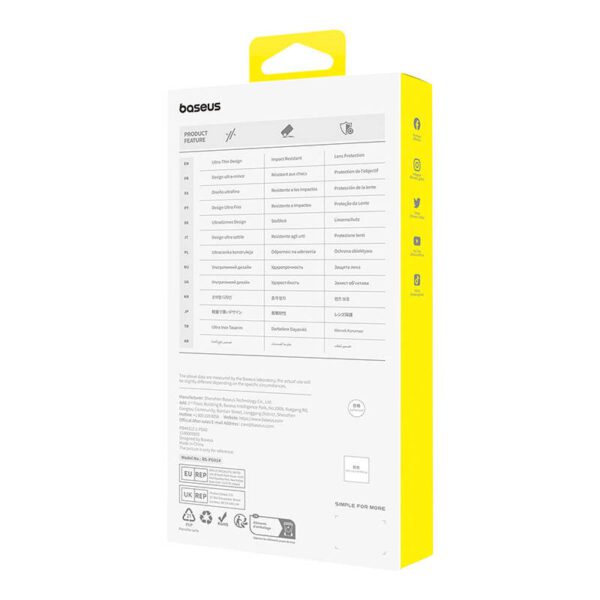 Magnetic Phone Case for iPhone 15 Plus Baseus OS-Lucent Series (Clear) - Image 5
