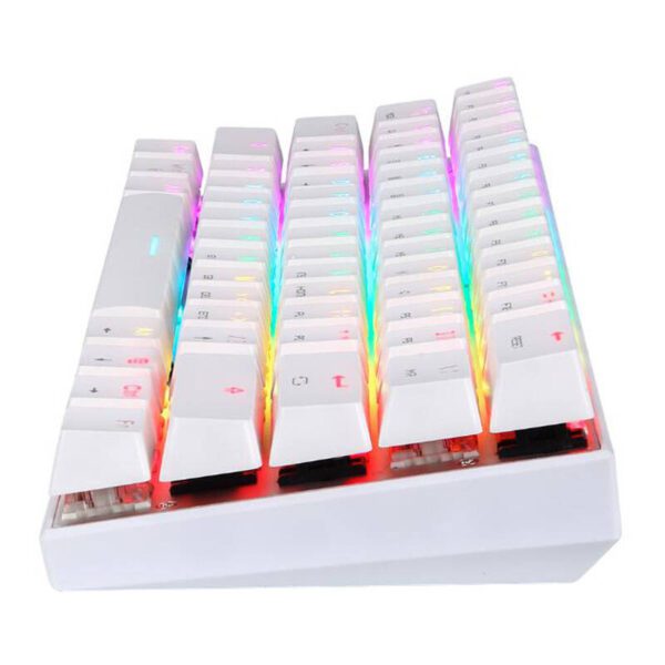 Motospeed SK62 Wireless Mechanical Keyboard White (blue switches) - Image 2
