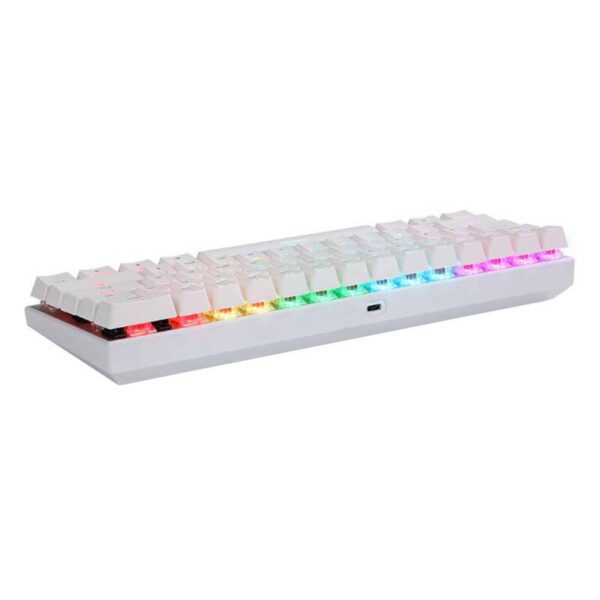 Motospeed SK62 Wireless Mechanical Keyboard White (blue switches) - Image 5