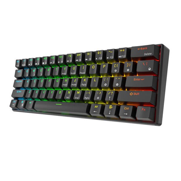 Royal Kludge RK61 RGB mechanical keyboard, red switch (black) (QWERTY) - Image 5