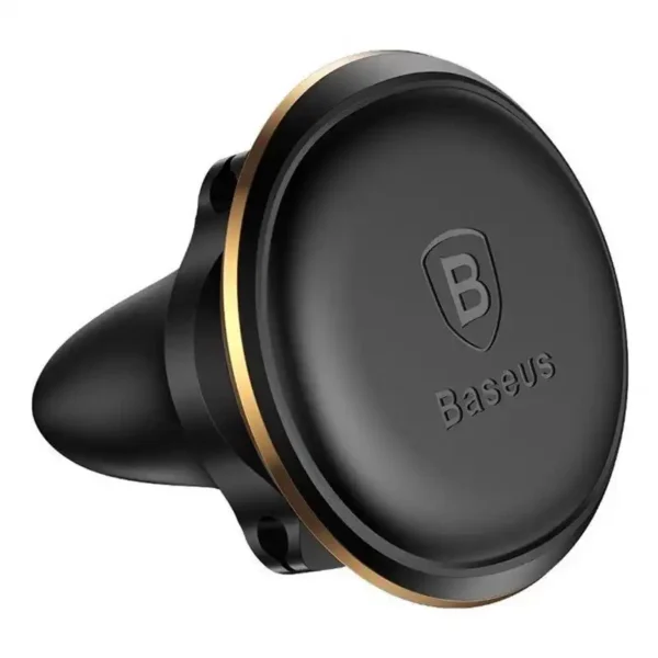 Baseus Magnetic Air Vent Car Mount Holder with cable clip Gold - Image 6