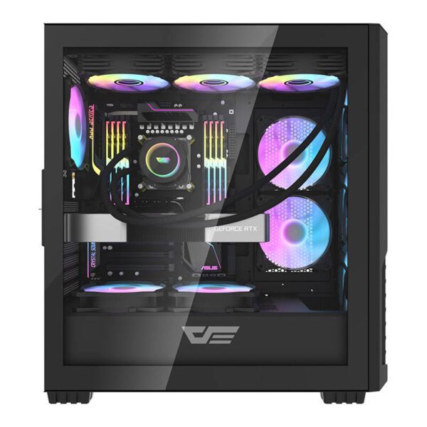 Computer case Darkflash DF2100 + 4 ARGB fans (black) - Image 5