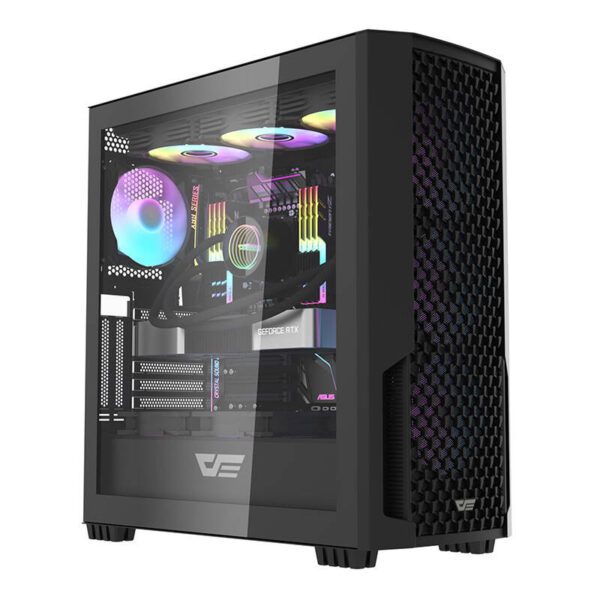 Computer case Darkflash DF2100 + 4 ARGB fans (black) - Image 2