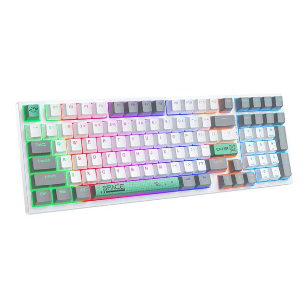 ONIKUMA G38 Wired Keyboard (98 keys) White (QWERTY) - Image 2