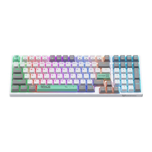 ONIKUMA G38 Wired Keyboard (98 keys) White (QWERTY) - Image 3