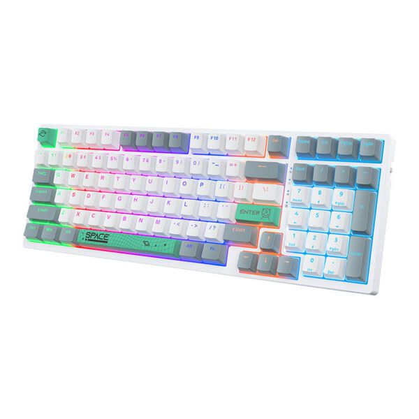 ONIKUMA G38 Wired Keyboard (98 keys) White (QWERTY) - Image 5