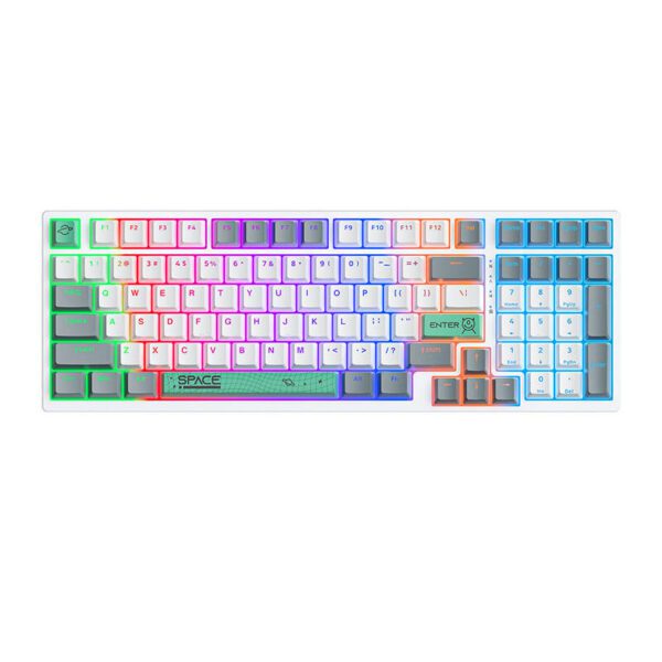 ONIKUMA G38 Wired Keyboard (98 keys) White (QWERTY)