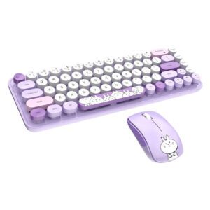 MOFII iBean Pro New 2.4G Wireless Keyboard+Mouse Set (Purple)