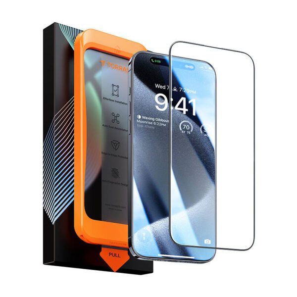 Tempered glass for iPhone 15 Torras InstaII Master - Image 2