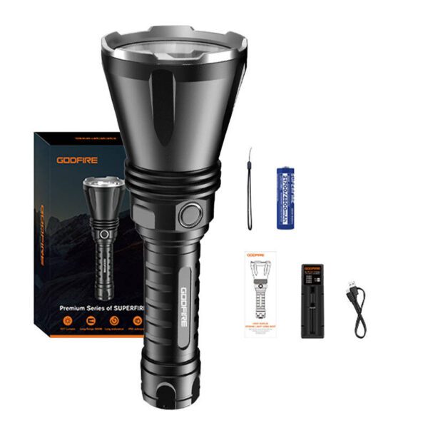 Superfire Godfire TF01 flashlight - 1371 lumens, 1000m, 7h operation - Image 2