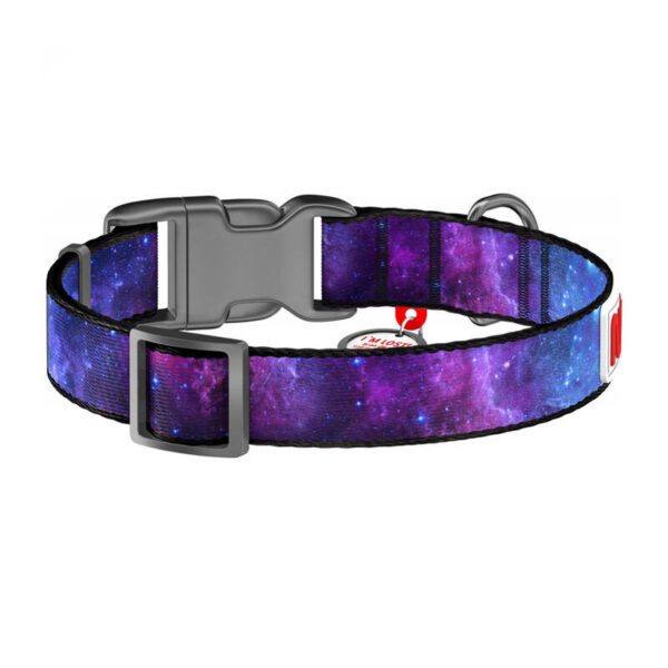 Waudog "NASA21" nylon dog collar with QR code, size M, width 20 mm - Image 3