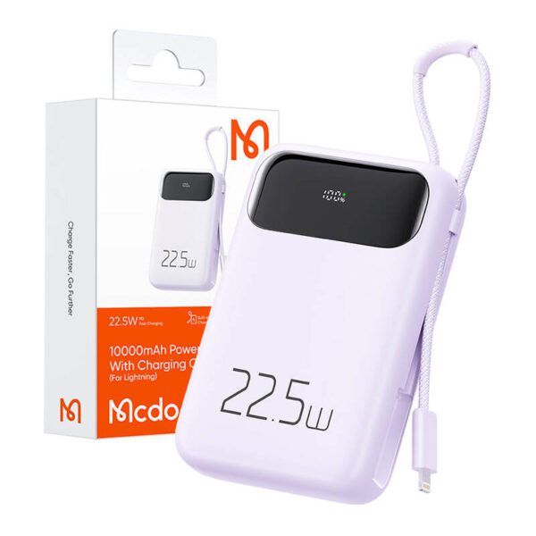 Power Bank Mcdodo MC-3255 10000mAh, 22.5W, for Light (purple) - Image 2