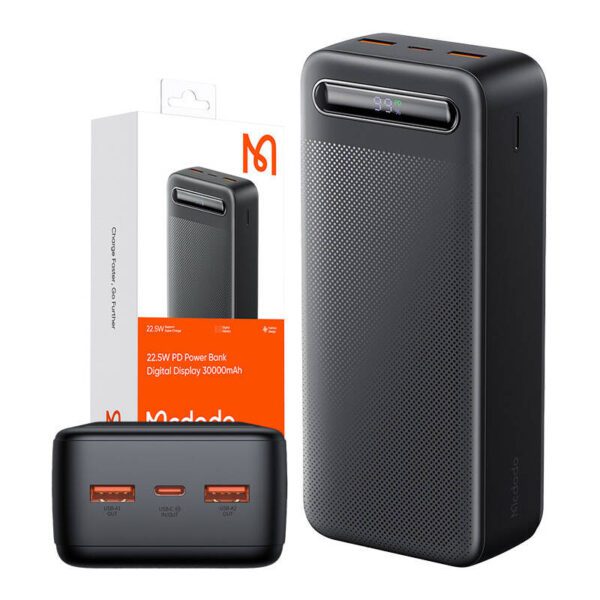 Powerbank Mcdodo MC-3911 Digital Display 30000mAh, 22.5W PD (black) - Image 4