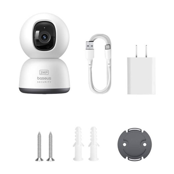 Baseus P1 Lite 2K Indoor Camera (White) - Image 6