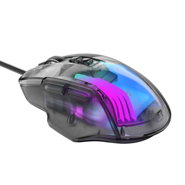 Havit MS1011SE wired gaming mouse (transparent/black) - Image 3