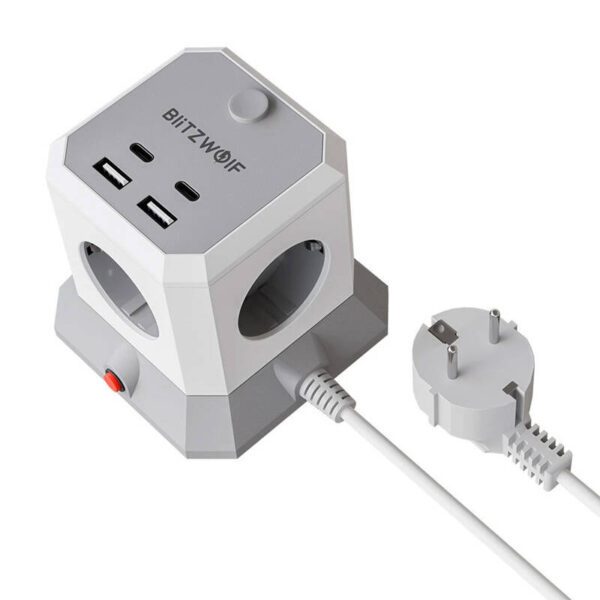 BlitzWolf BW-EC1 4xAC 2xUSB-A 2xUSB-C Extender - Image 2