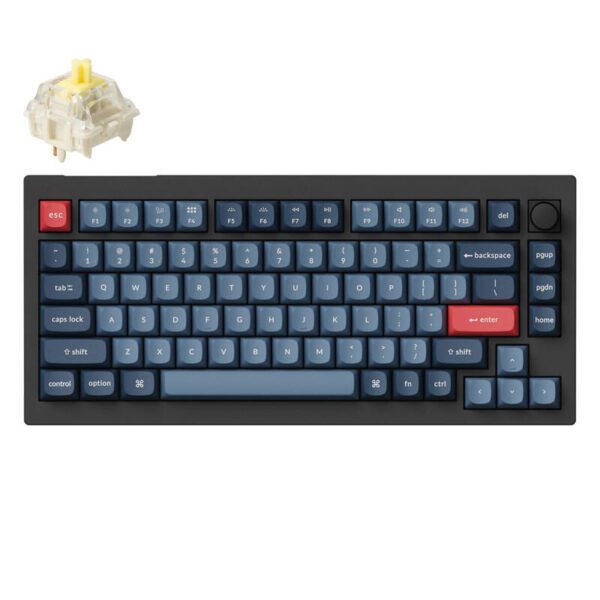 Keychron V1 Max RGB Banana Switch Wireless Mechanical Keyboard (Black) [V1M-D4]. - Image 2