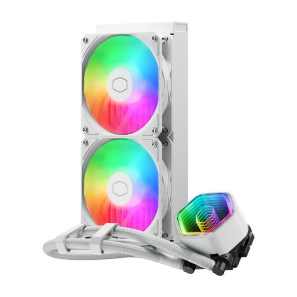 Cooler Master MasterLiquid 240 Core II ARGB water cooler (white) - Image 2