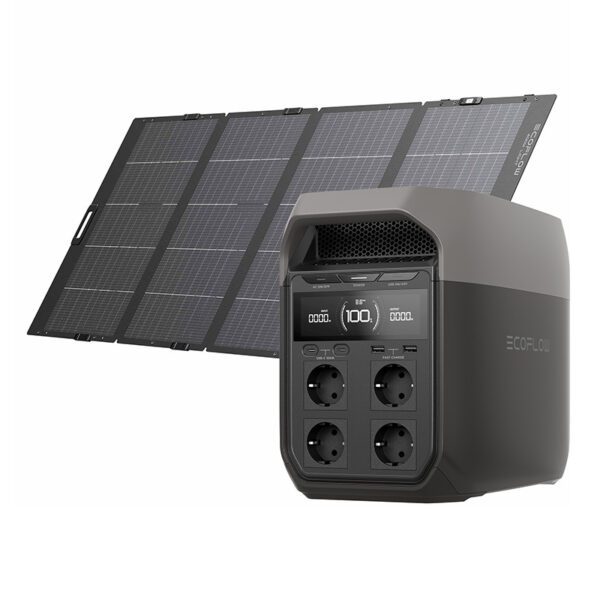 Set: EcoFlow Delta 3 power station + 400W photovoltaic panel. - Image 2