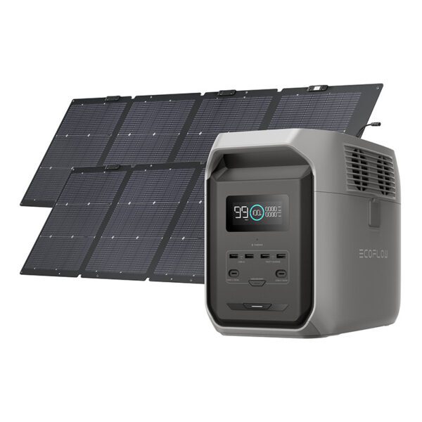 Set: EcoFlow Delta 3 1500 power station 2x 220W photovoltaic panel. - Image 2