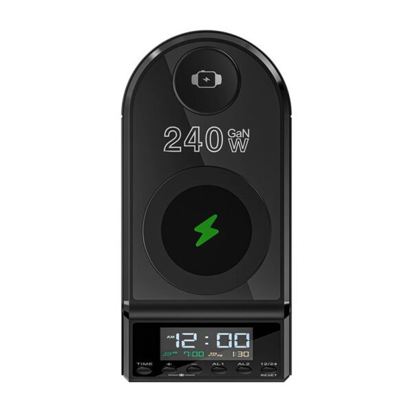Blitzwolf BW-FW10 alarm clock with charger 2xUSB-A, 4xUSB-C, 240W - Image 5