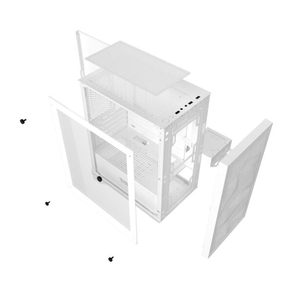 Darkflash M305 Mesh computer case without fans (White) - Image 5