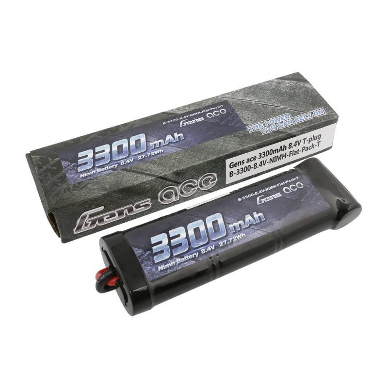 Battery Gens Ace 3300mAh 8,4V NiMH Flat T Plug - Image 4