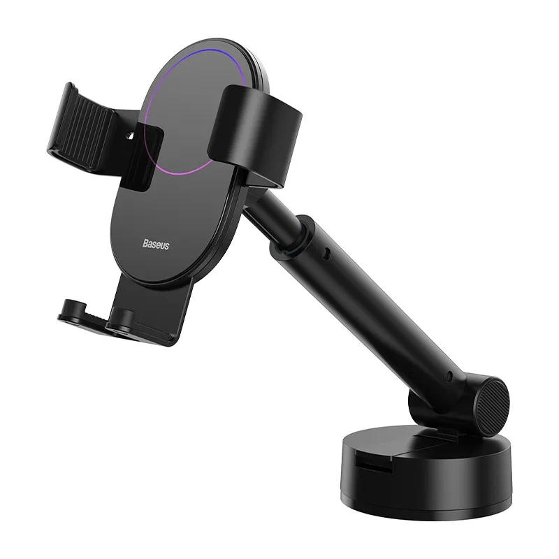 Gravity car mount for Baseus Tank phone with suction cup (black) - Image 2