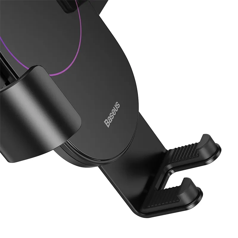 Gravity car mount for Baseus Tank phone with suction cup (black) - Image 5