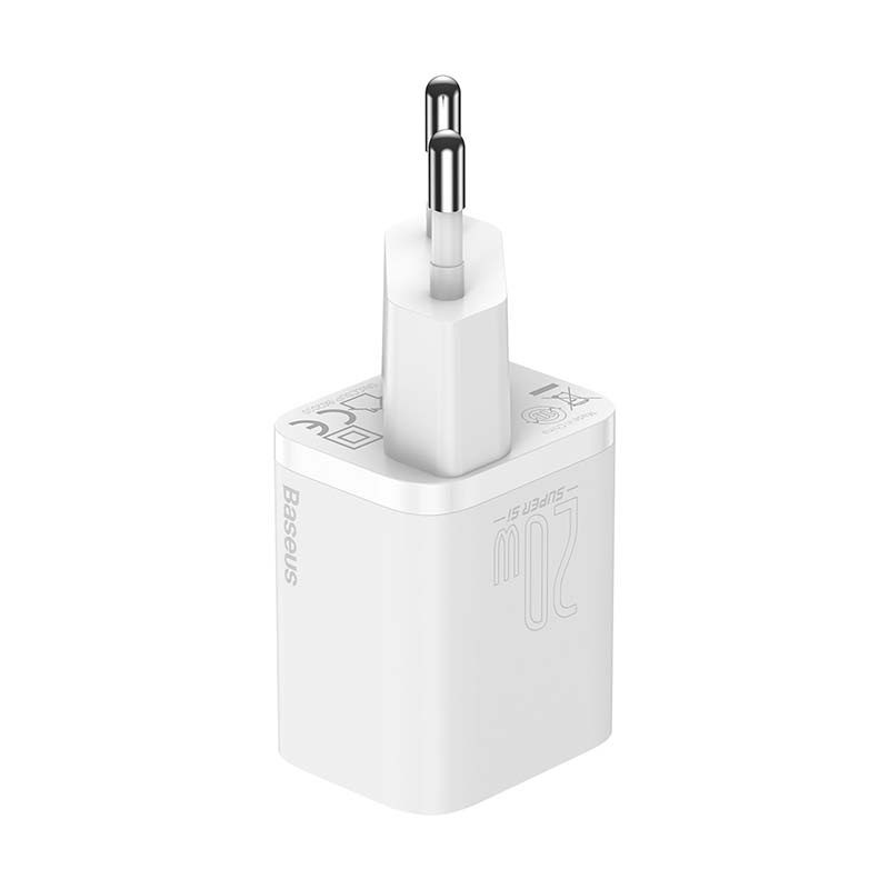 Baseus Super Si Quick Charger 1C 20W with USB-C cable for Lightning 1m (white) - Image 3