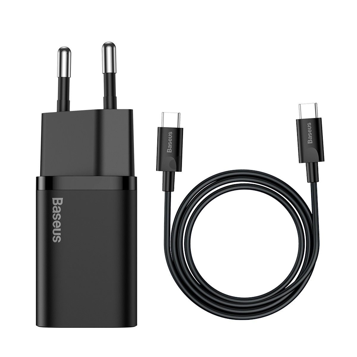 Baseus Super Si Quick Charger 1C 25W with USB-C cable for USB-C 1m (black) - Image 2