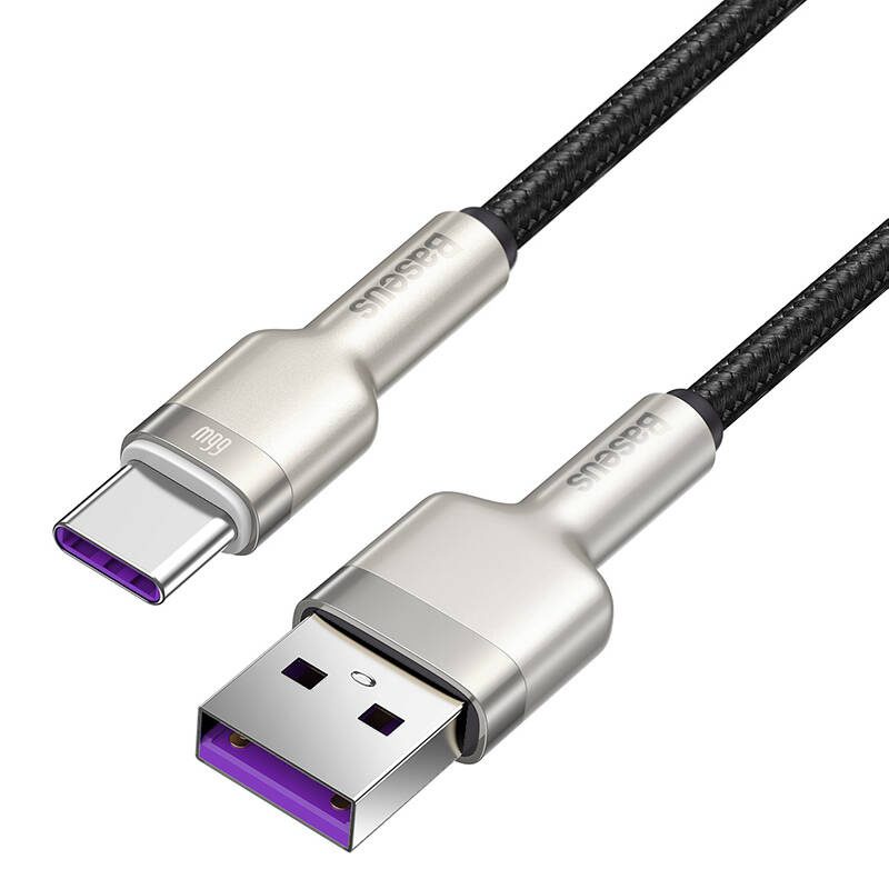 USB cable for USB-C Baseus Cafule, 66W, 0.25m (black) - Image 3