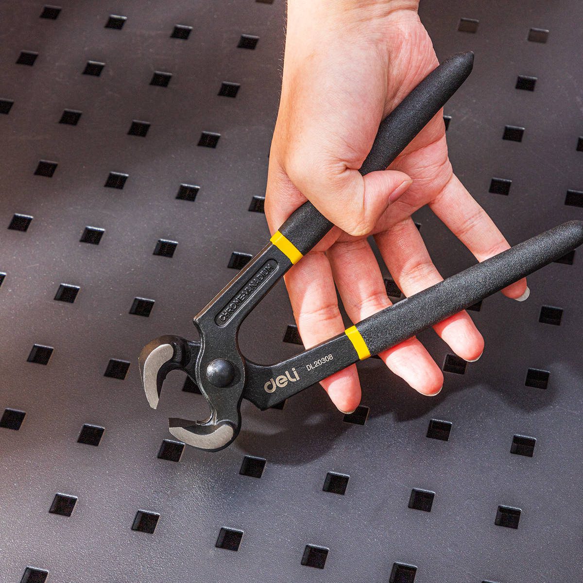 Carpenter’s Pincers 8" Deli Tools EDL20308 (black) - Image 4