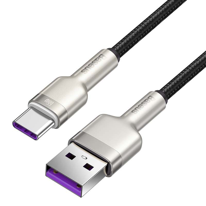 USB cable for USB-C Baseus Cafule, 66W, 2m (black) - Image 3