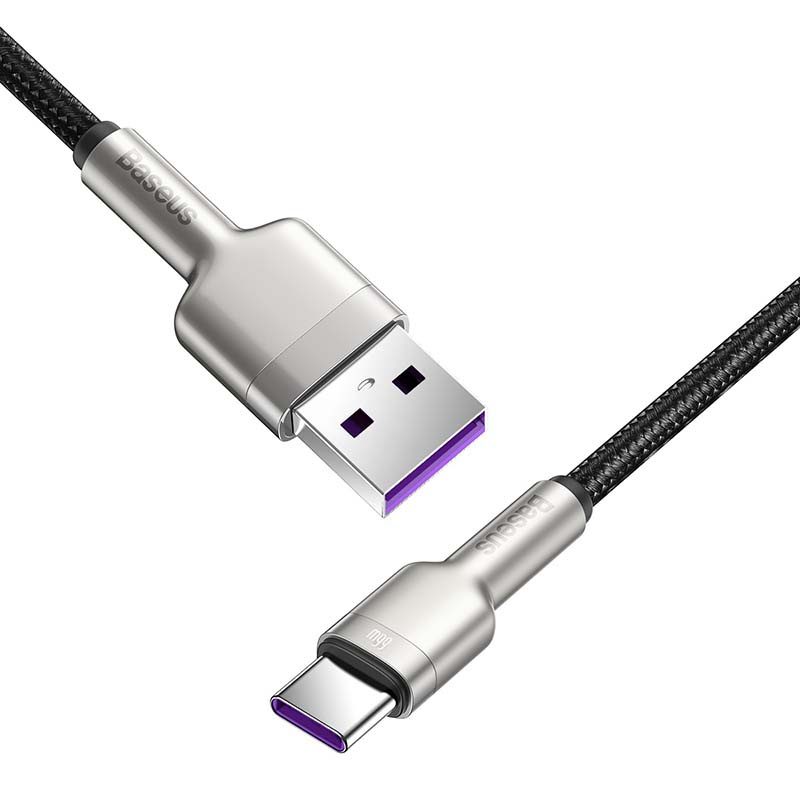 USB cable for USB-C Baseus Cafule, 66W, 2m (black) - Image 4