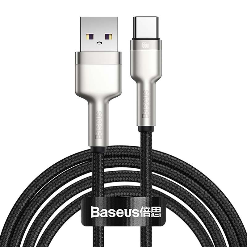 USB cable for USB-C Baseus Cafule, 66W, 2m (black) - Image 2