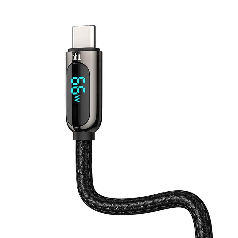Baseus Display Cable USB to Type-C, 66W, 2m (black) - Image 3
