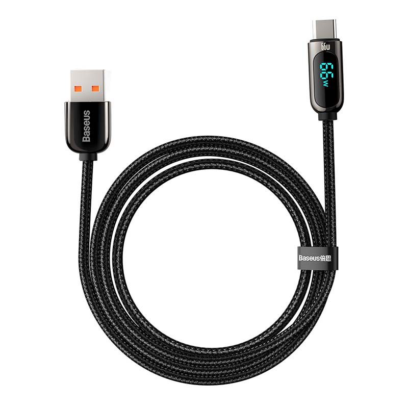 Baseus Display Cable USB to Type-C, 66W, 2m (black) - Image 5